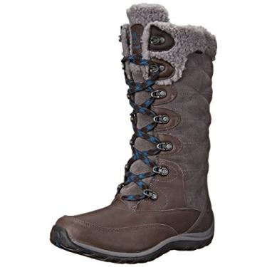 Imagem de Timberland Bota de inverno feminina Willowood impermeável com isolamento térmico, Cinza escuro, 6.5