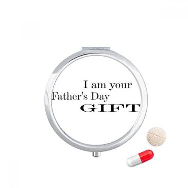 Imagem de Gift Dad Porta-comprimidos com citação do festival dos pais, caixa de armazenamento de remédios