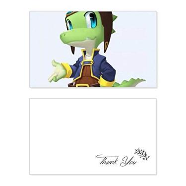 Imagem de Dinosaur Kingdom Love You Thank You, cartão de aniversário, saudações, casamento, agradecimento