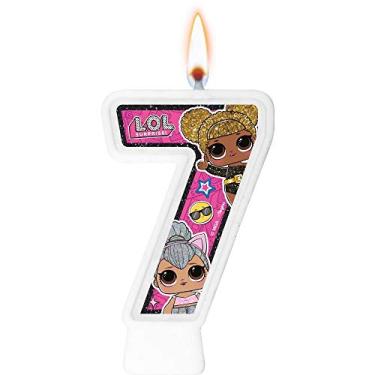 Imagem de Vela Numeral Lol Surprise Numero 7 01 Un.