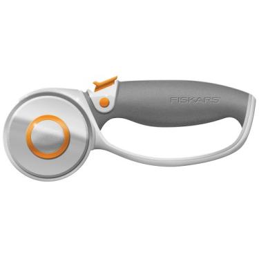 Imagem de Fiskars Cortador rotativo para tecido - Lâmina de corte rotativo de titânio de 60 mm - Materiais de artesanato