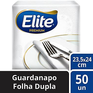 Imagem de Elite Premium Guardanapos De Papel Folha Dupla 50 Unidades De 23 5X24 Cm