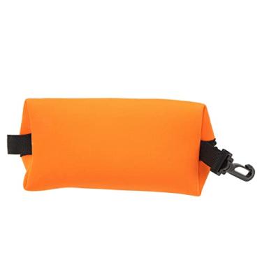 Imagem de Tbest Bolsa de armazenamento de óculos de mergulho, bolsa de máscara de mergulho, bolsa de armazenamento de óculos de mergulho, bolsa de armazenamento de dispositivos portáteis para óculos de sol (laranja)