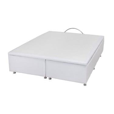 Imagem de Base Baú Corino Branco Super King (193x203x39) - Ortobom