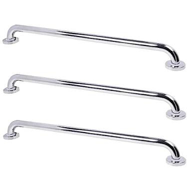 Imagem de Barra Alça de Apoio 70 cm Kit 3 Uni Suporte Idoso Gestante Segurança Corrimao Cadeirante Criança