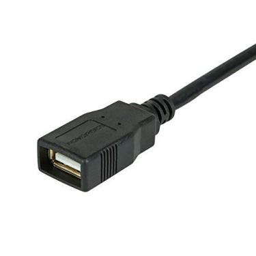 Imagem de Monoprice Cabo de extensão USB tipo A para USB tipo A fêmea 2.0 – 28/24AWG banhado a ouro preto, 1,8 m, pacote com 3