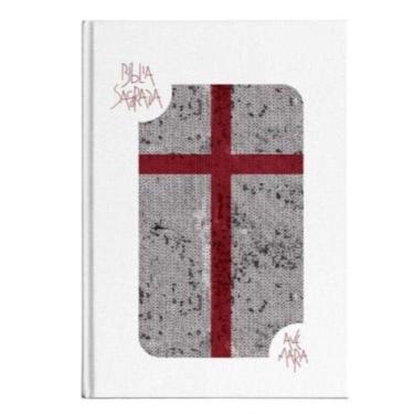 Imagem de Biblia Sagrada Com Lantejoula Branca - Ave Maria