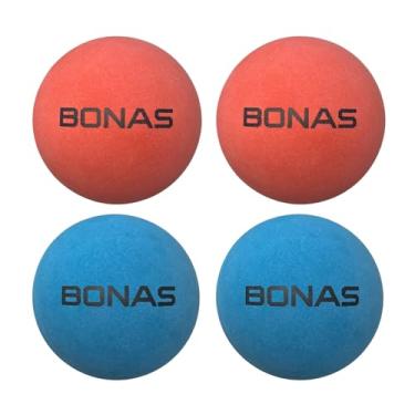 Imagem de Bolinha Semi Profissional BONAS Borracha Resistente Para Frescobol Tênis de Praia Super Kit (4)