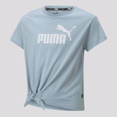 Imagem de Camiseta Puma Ess Logo Juvenil Azul Claro