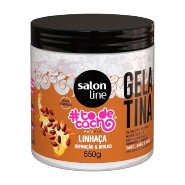 Imagem de Salon Line, Gelatina Capilar, ToDeCacho, Linhaça, Definição e Brilho, Vegana - Cabelos Ondulados, Cacheados e Crespos, 550 g
