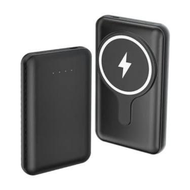 Imagem de Carregador Portátil sem fio Power Bank por indução 10000mAh Carregamento super rapido de 22.5W compativel com celular com carregamento sem fio (Preto)
