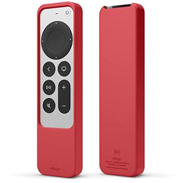 Imagem de elago Capa R2 fina compatível com Apple TV 4K HD Siri Remote 2022 3ª geração, compatível com Apple TV Siri Remote 2ª geração 2021 - fina, leve, sem arranhões, acesso total a todas as funções [vermelho]
