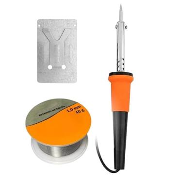 Imagem de Kit Soldador Ferro De Solda 40w 127w~ + Estanho De SOlda 1mm 40g Combo