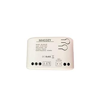 Imagem de MHCOZY Interruptor de Relé Inteligente ZigBee de 1 Canal, 5V, 85-250V, Modo de Funcionamento Momentâneo, Selflock Ajustável, Branco, Compatível com Gateway Tuya eWelink Zigbee
