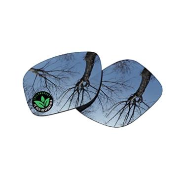 Imagem de Raydi Lentes de reposição de policarbonato para óculos de sol quadrados RayBan RB4263 55 mm - Espelho de titânio prateado - Polarizado