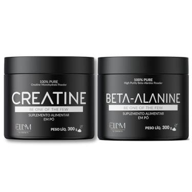 Imagem de Kit Creatina 300g Pura Monohidratada + Beta Alanina 300g ELLYM NUTRITION Performance Para Treino Pós Treino