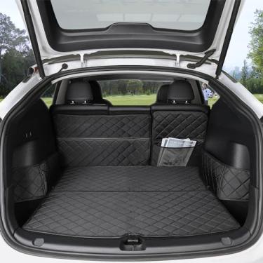 Imagem de Topfit Tapetes para porta-malas Tesla Model Y forro de carga à prova d'água capas de assento de carro para cães protetor para todos os climas tapete traseiro para acessórios Tesla Model Y 2019-2024
