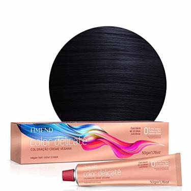 Imagem de Coloração Amend Color Delicaté, 50g, Livre De Gluten, Parabenos E Óleo Mineral, Livre De Ppd* E Amônia, Hipoalergênica E Demartologicamente Testada, Proteção Contra O Ressecamento, Nutrição Avançada E Controle Do Frizz (2.1 Preto Azulado)