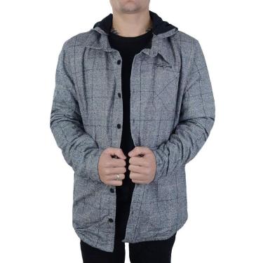 Imagem de Casaco Masculino Freesurf Xadrez Peluciado Cinza - 110501-Masculino