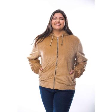 Imagem de Jaqueta Crocker Plus Size Veludo Capuz Feminina-Feminino