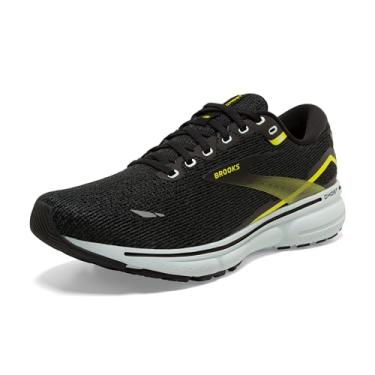 Imagem de Brooks Tênis de corrida masculino Ghost 15 Neutral, Preto/azul balada/enxofre, 8.5