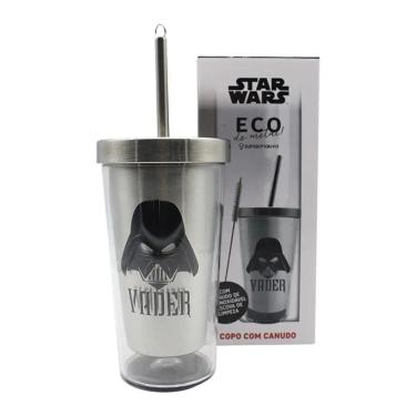 Imagem de Copo Canudo Eco Darth Vader Fire 450 Ml