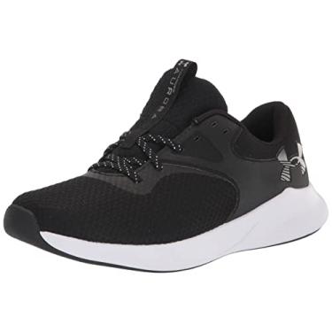 Imagem de Under Armour Tênis feminino Charged Aurora 2, Preto (001)/Prata Quente Metálico, 10
