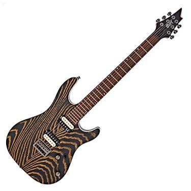 Imagem de Guitarra Cort KX-300 ETCHED Black Gold EBG 6 Cordas EMG + NF