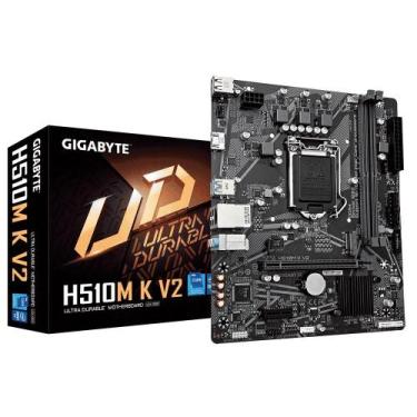 Imagem de Placa Mãe Gigabyte H510M K V2, Intel LGA 1200, mATX, Chipset H470, 2xD