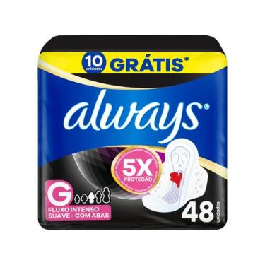 Imagem de Absorvente Noturno Always Noites Tranquilas - Suave com Abas 48 Unidad