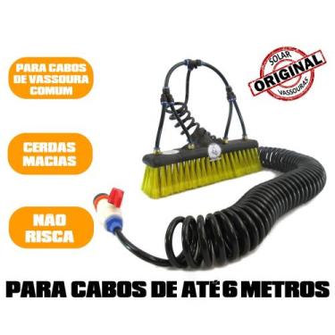Imagem de Vassoura para lavar placa solar mangueira espiral - Solar Vassouras, c