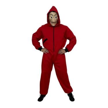 Imagem de Fantasia La Casa De Papel Adulto Unisex Cosplay Máscara - Vendaval, P