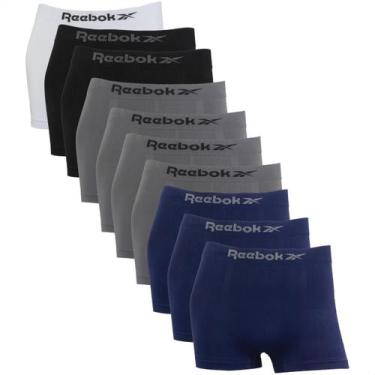 Imagem de Kit 10 Cuecas Boxer Masculina Reebok Classic Original Lisa, 1branco, 2