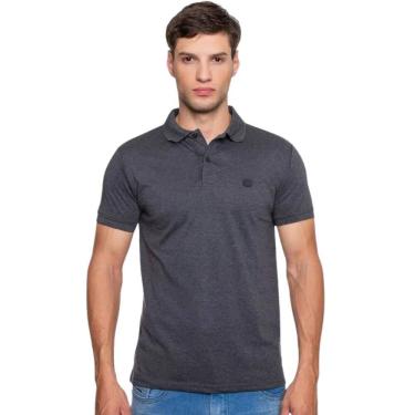 Imagem de Camisa Polo Masculina Fatal Piquet Preto Mescla 29524