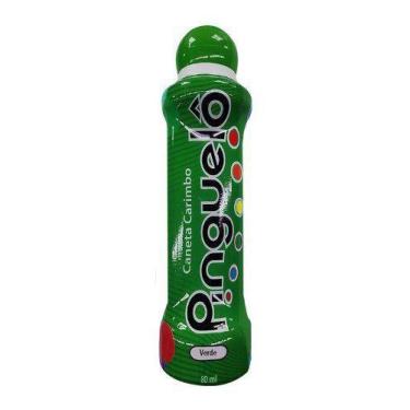 Imagem de Marcador De Bingo Caneta Carimbo Grande Pinguelô 80ml Verde - Pinguelo