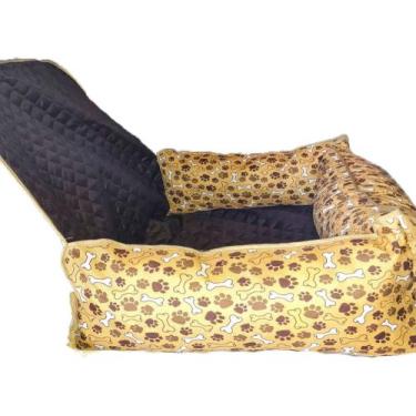 Imagem de Assento cadeirinha para viagens seguras com pets - Comfortpet, Marrom 