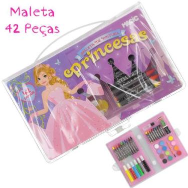 Imagem de Maleta de Pintura com 42 Peças - Tema Princesas  Grupo Magic