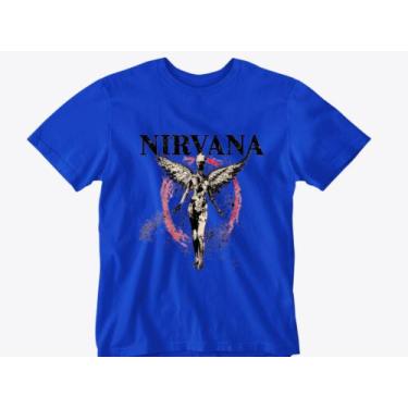 Imagem de Camiseta Nirvana Camisa unissex Rock And Roll Estampada Malha algodão 