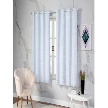 Imagem de Cortina Blackout Pvc Colorido Voil Xadrez 2,80x2,30 Metros - BEAUTY CA