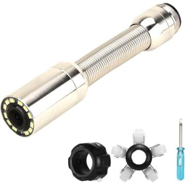 Imagem de Acessório para Câmera de Esgoto de 23 mm 12LED Impermeável IP68 para Encanamento Esgoto Boroscópio Câmera Roda de Substituição e Capa Protetora