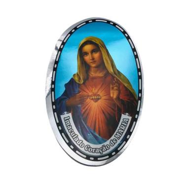 Imagem de Adesivo Imaculado Coração de Maria Oval - FORNECEDOR 24