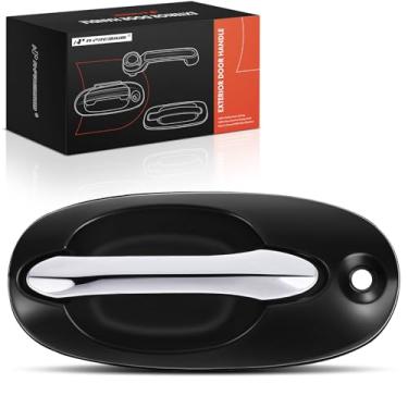 Imagem de A-Premium Maçaneta externa do lado do motorista dianteiro esquerdo compatível com Kia Sedona 2002 2003 2004 2005, caixa preta com alavanca cromada, substituição # 0K53A-59410AXX, 0K53A-59410CXX