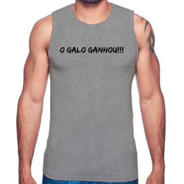 Imagem de Regata O GALO GANHOU!!! - Foca na Moda, Cinza, M