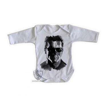 Imagem de body nenê criança roupa bebê manga longa Exterminador do Futuro pintur