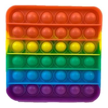 Imagem de Pop It Quadradinho Colorido - Universo Pop It