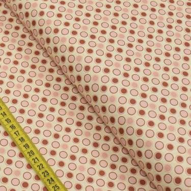 Imagem de Tecido Estampado para Patchwork - Florescer : Poá Rosa (0,50x1,40) - F