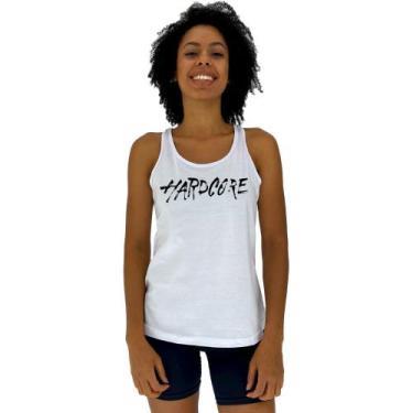 Imagem de Regata Feminina Recorte Nadador MXD Conceito Hardcore, Branco, P