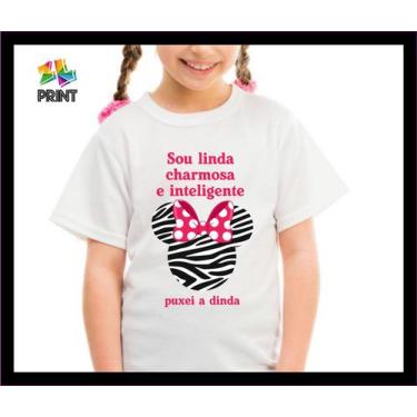 Imagem de Camiseta Infantil Sou Linda Puxei a Dinda - MADRINHA Zlprint, 10