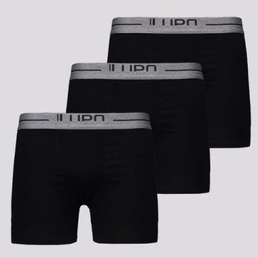 Imagem de Kit de 3 Cuecas Boxer Lupo Anatomic Shape I Preta, M