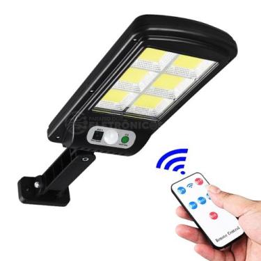 Imagem de Refletor Luminária Solar 128 LEDs COB Com Sensor de Presença 200W - DY